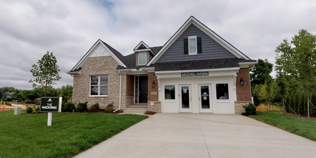 A new custom brick home